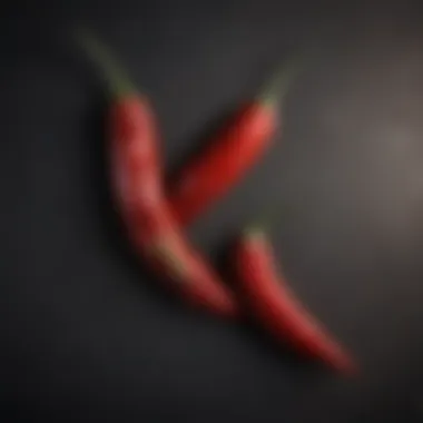 Spicy hot chili peppers