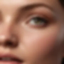 Close-up view of healthy skin texture