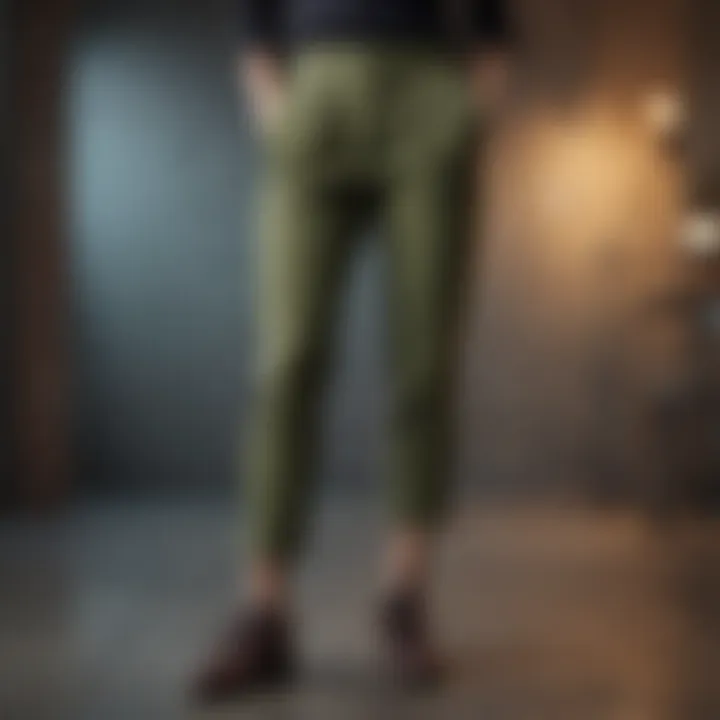 Stylish Chino Pants in Olive Green