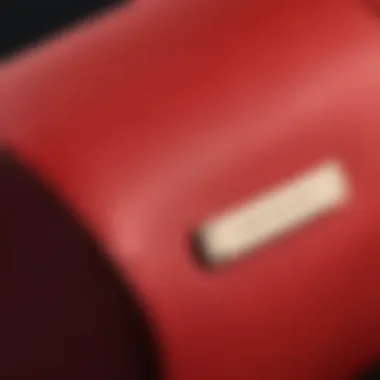 Bold Red Statement Piece Stylish Longchamp Le Pliage Makeup Bag in Red