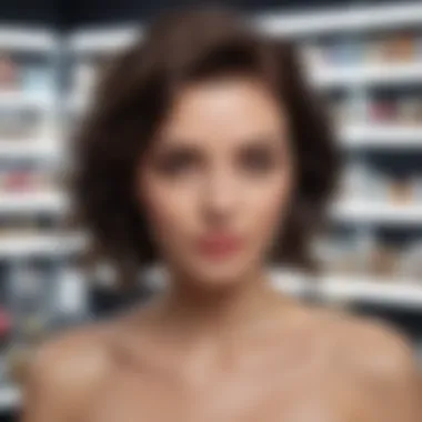 Curating Your Routine: Selecting the Right Hair Care Products Person examining hair care products