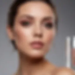 A selection of makeup products showcasing various shades and textures.