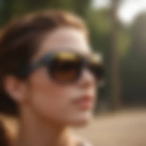 Sleek activewear sunglasses designed for outdoor sports