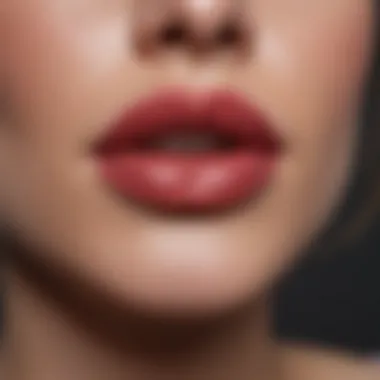 Close-up of hydrating lipstick with a creamy texture