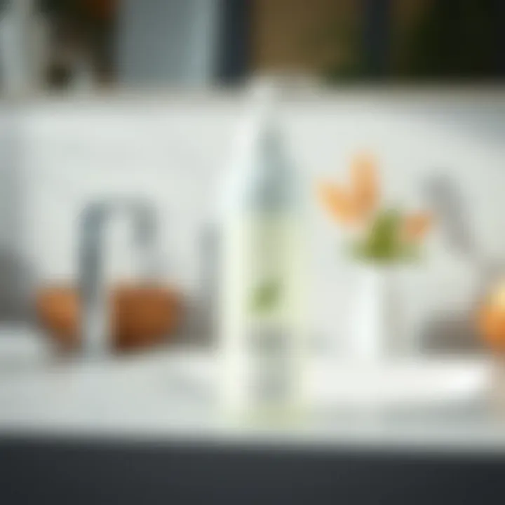 A luxurious shampoo bottle with natural ingredients