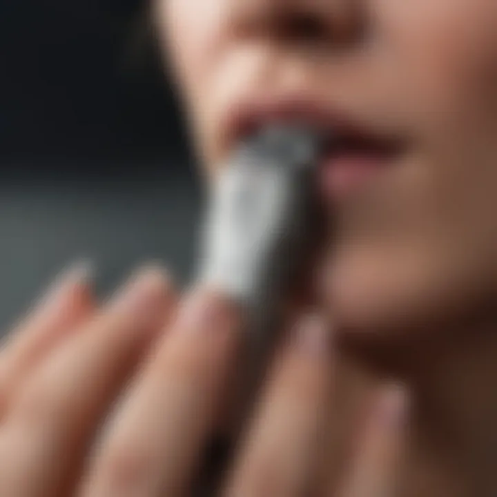 Close-up of a professional nail clipper