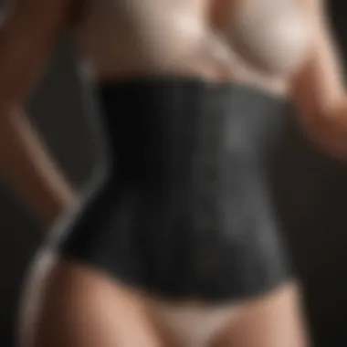 Close-up of the design features of a modern waist trainer