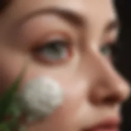 Natural ingredients used in facial cleansers like aloe vera and coconut oil