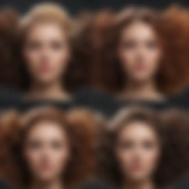 Illustration highlighting the different hair types and their unique needs.