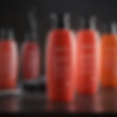 Shampoo bottles designed for color-treated hair