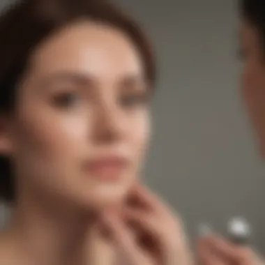 Dermatologist consulting with a patient in an office