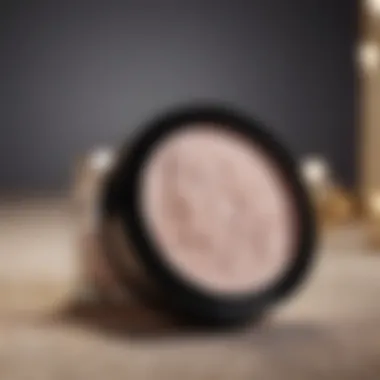 Trendy Loose Powder Product Display Trendy loose powder products displayed aesthetically