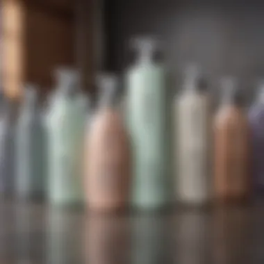 A selection of top-rated leave-in conditioners on display