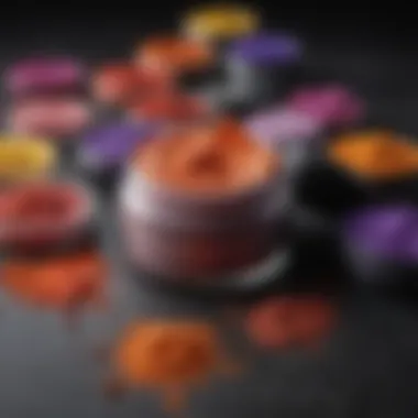 Colorful dip powder assortment