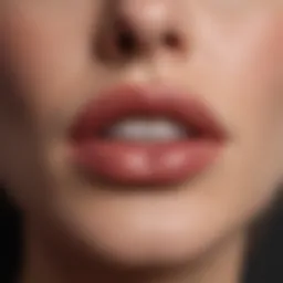 A close-up of luscious lips showcasing a natural look achieved through cosmetic enhancements.
