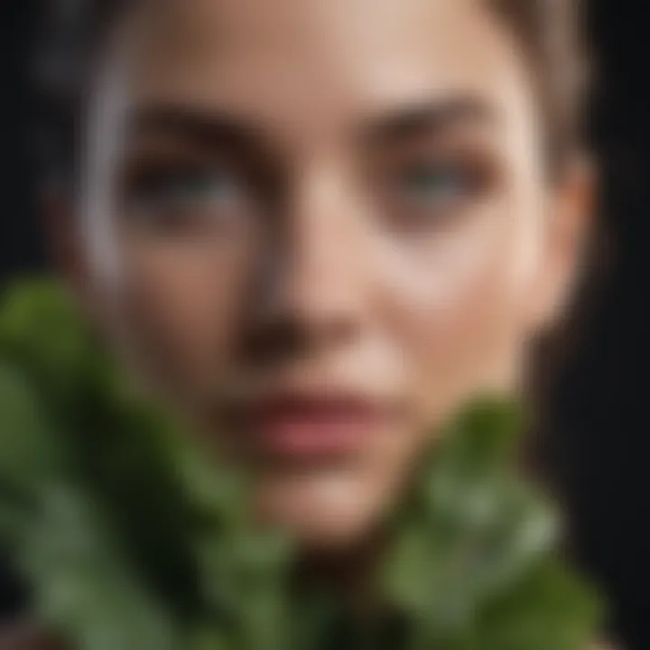 Dark leafy greens for acne-free complexion