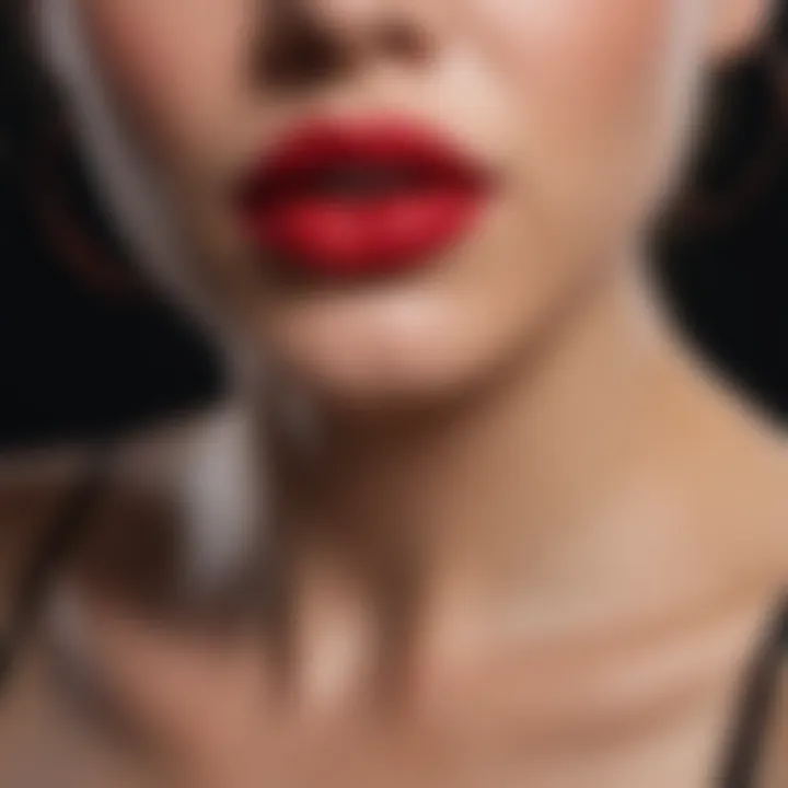 Illustration of Red Lipstick Shades Spectrum