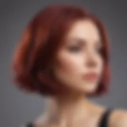 Vibrant shades of ammonia-free hair dye displayed in a salon.