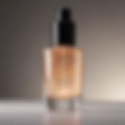 Elegant makeup serum bottle with a dropper