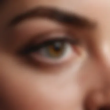 Mastering Mascara Primer Application Close-up of mascara primer application on eyelashes.