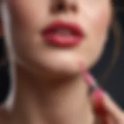 Close-up view of natural waxes used in lip gloss formulations