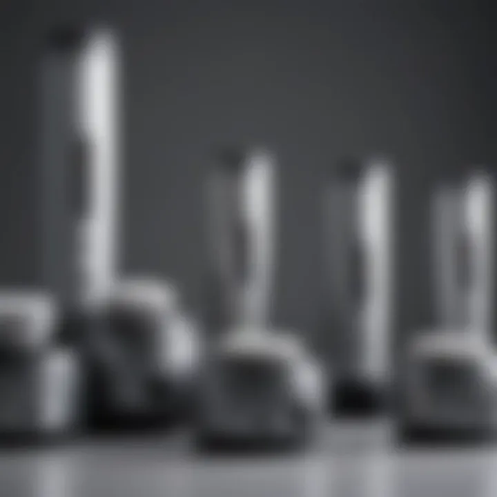 Different types of ultrasonic scrubbers available on the market.