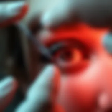 Eyelash serum application technique