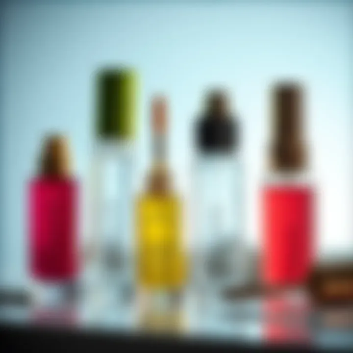 Different eyelash serum formulations