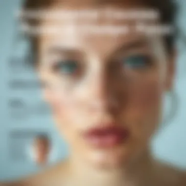 Graphical depiction of environmental factors affecting skin