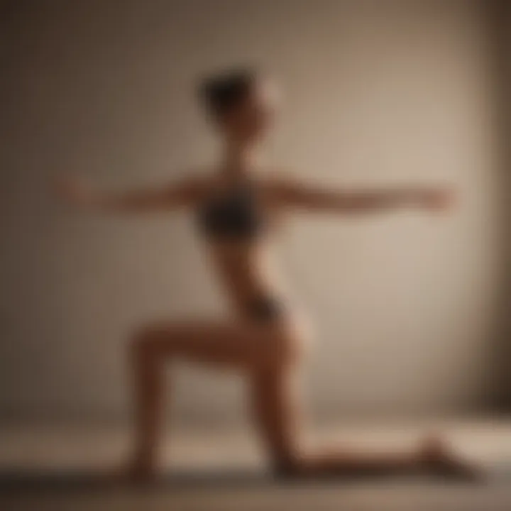 Sun salutation sequence in a peaceful studio