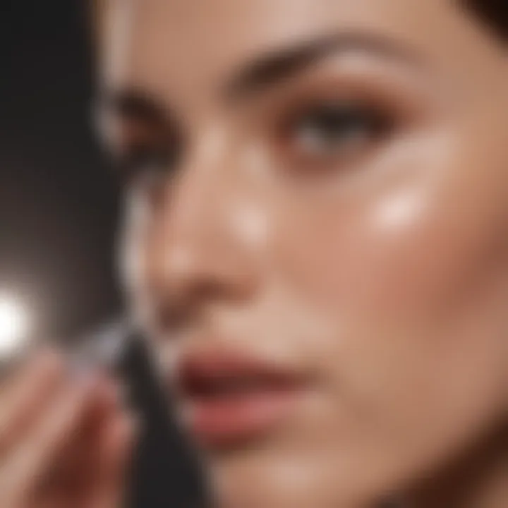 User Applying Murad Serum Gently