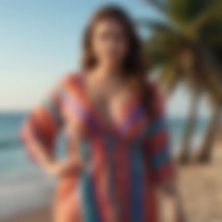 Chic Plus Size Cover-Up in Vibrant Colors