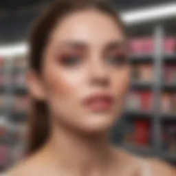 Diverse selection of Walmart's cosmetic brands showcasing vibrant makeup products